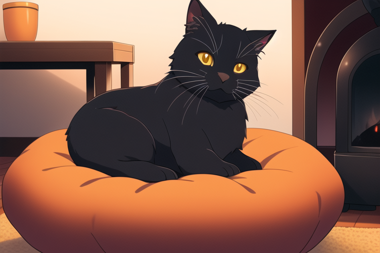 발 히터 위에서 행복한 랭보