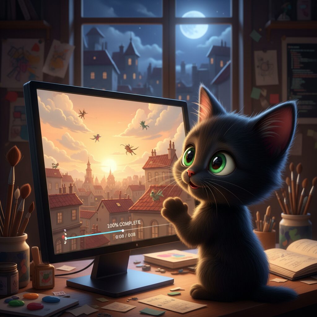 첫 8초 클립 성공의 순간